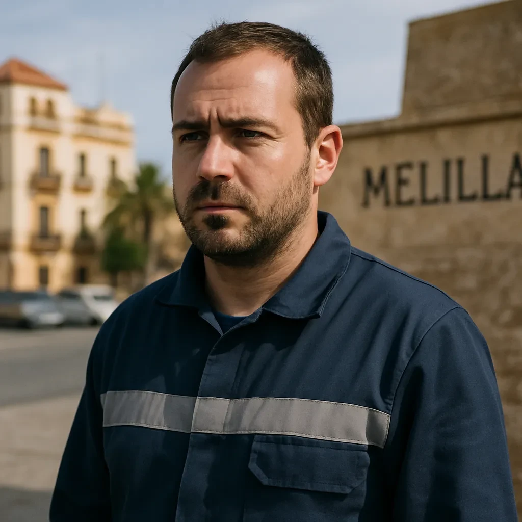 Fotografia clara de un trabajo de mantenimiento sobre termo electrico en Melilla.
